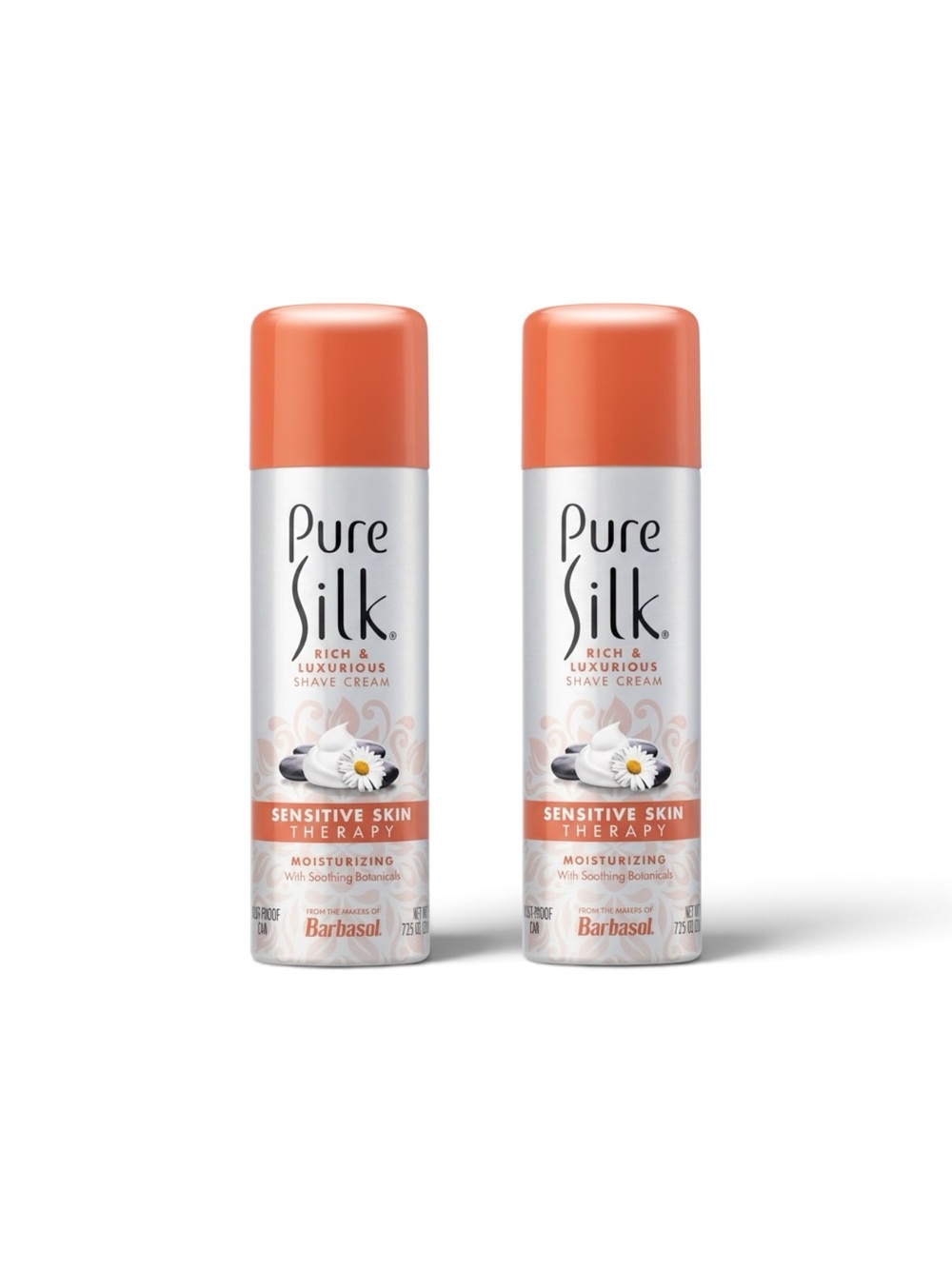 Pure Silk Sensitive Skin Therapy Moisturizing Shave Cream - lot of 2